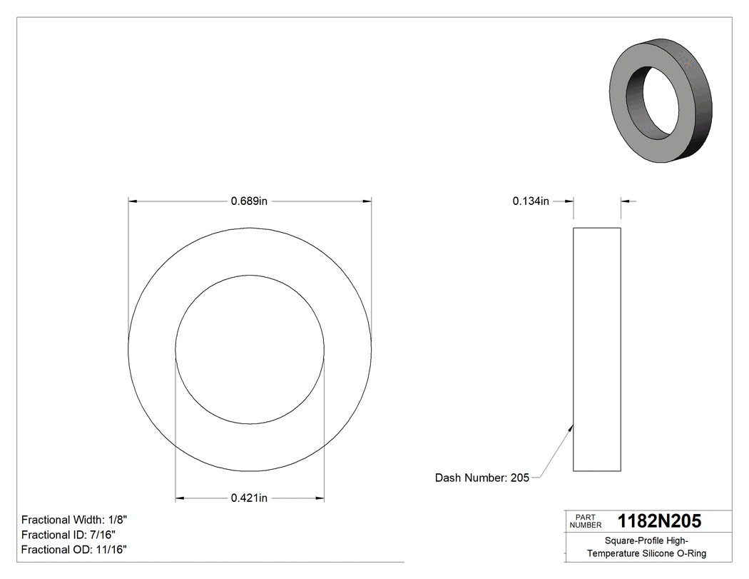 Technical drawing - 1182N205